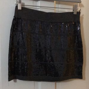 Sequin mini skirt